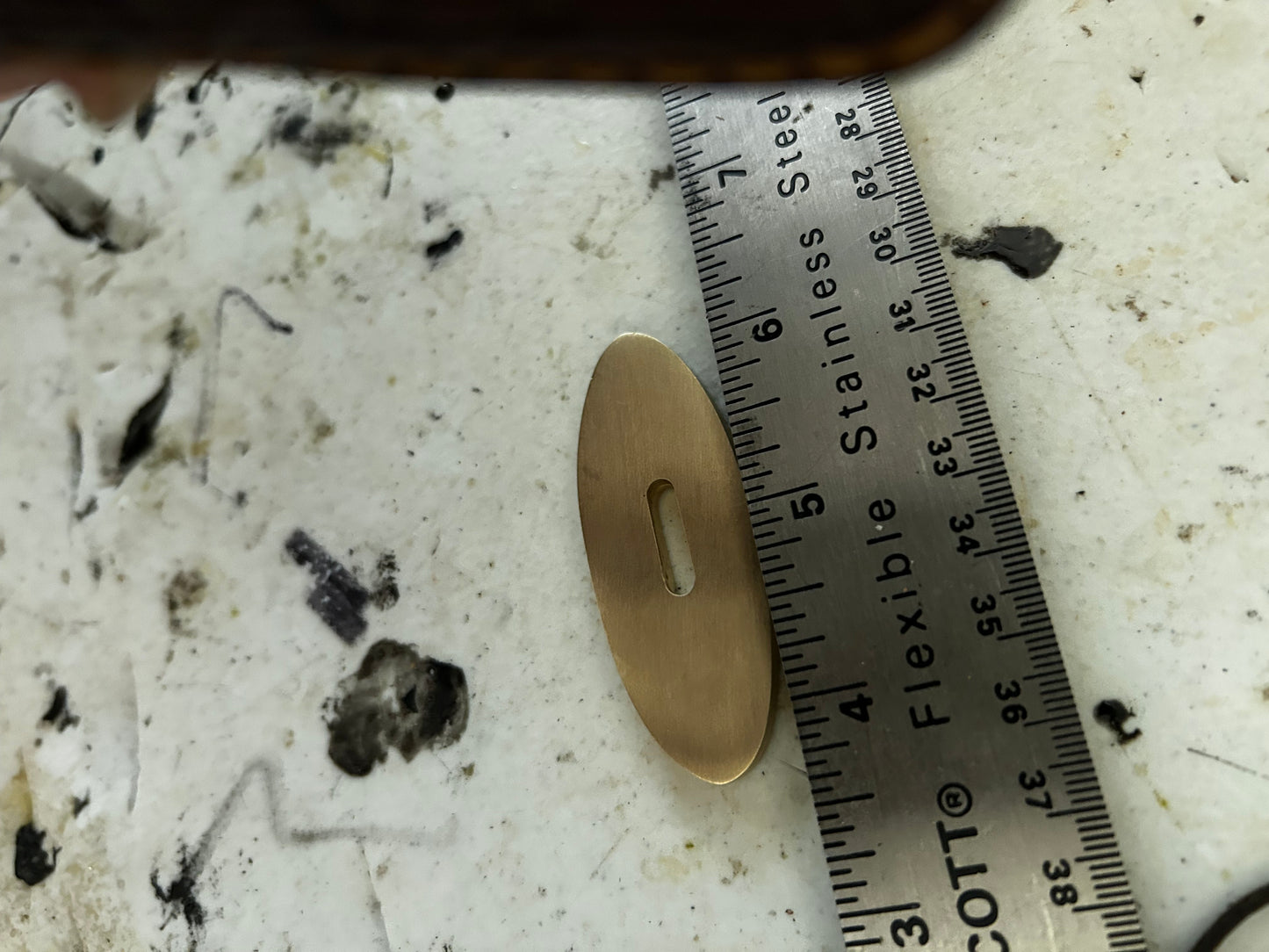 Knife making brass guards