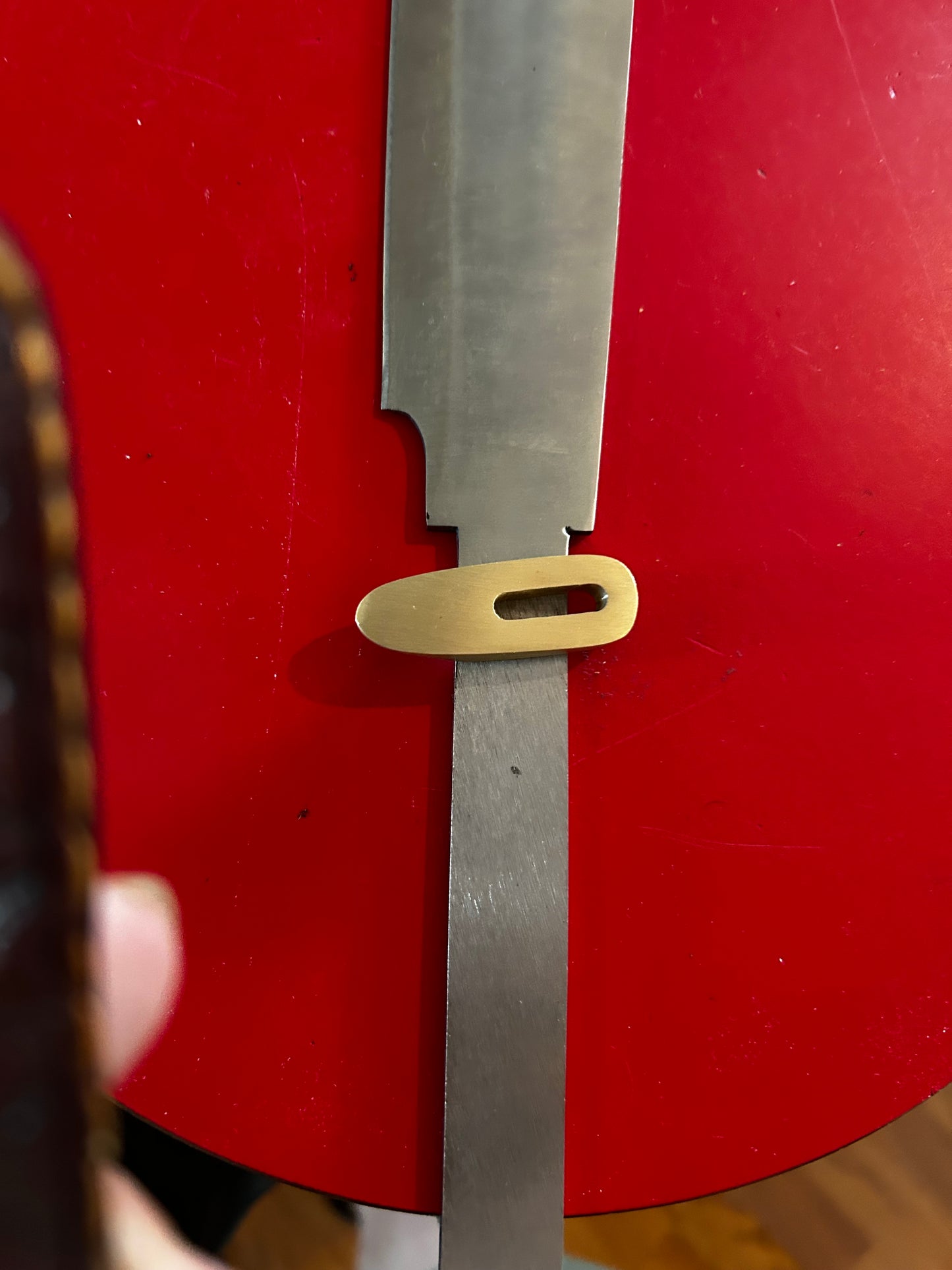 Knife making brass guards