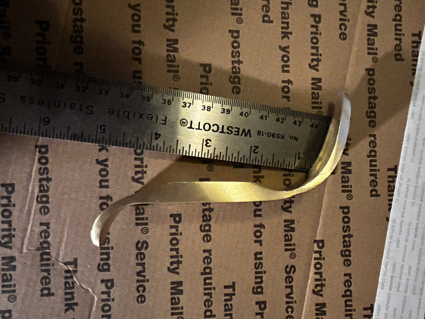 Knife making brass guards