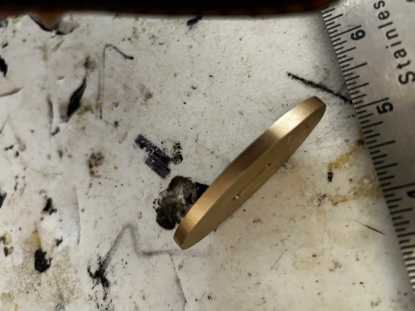 Knife making brass guards